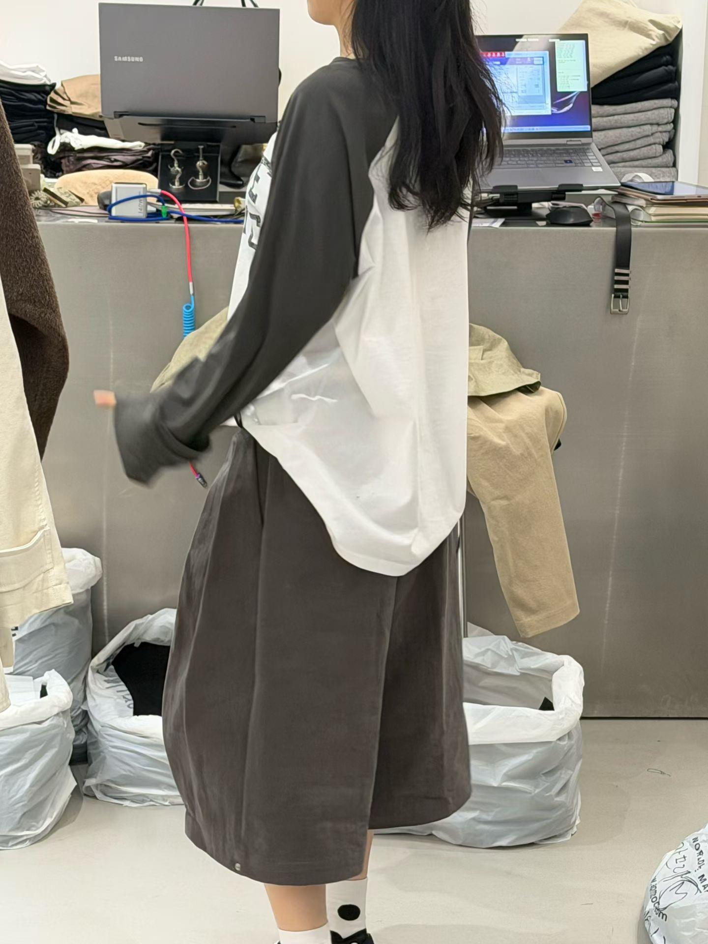 斜紋布繭型五分褲